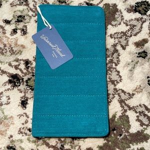Blue wristlet wallet